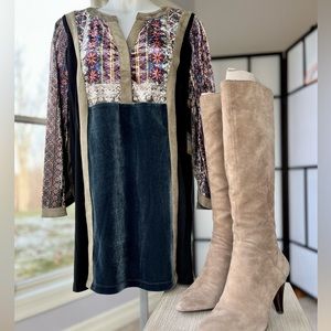 NWT John Mark sz M boho velvety tunic